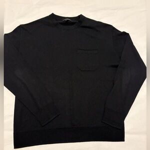 Banana Republic Men's Black Crewneck Sweater